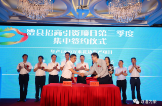 萌恒花邊生產線投資項目完成簽約